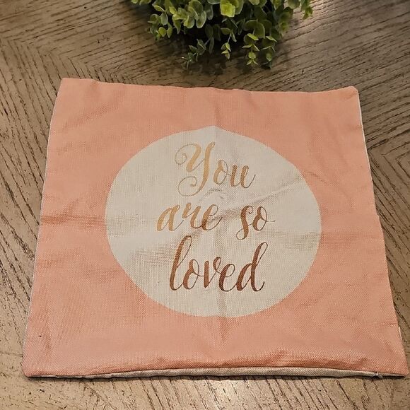 You Are So Loved Pillow Cover 17x17 - Picture 2 of 7